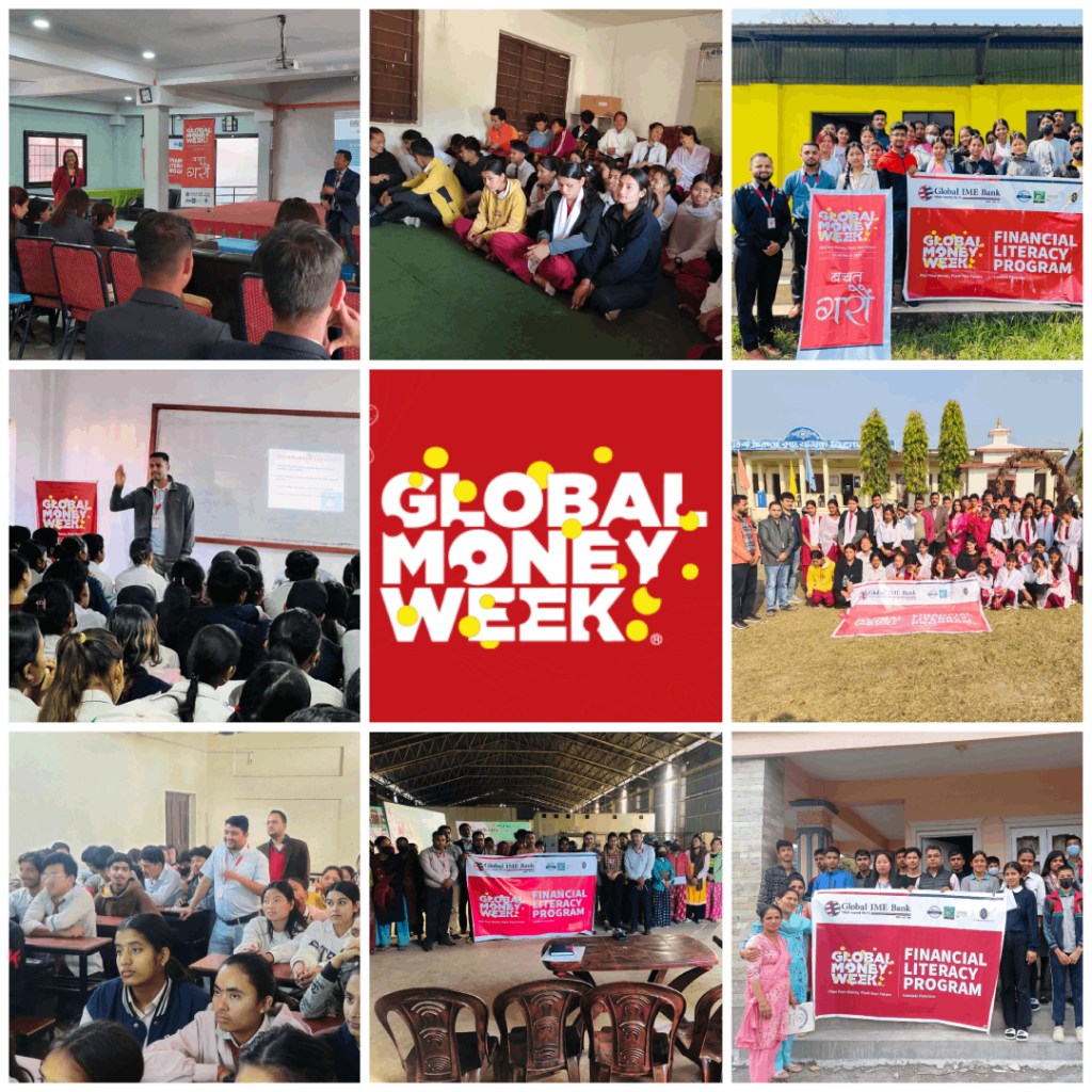 ग्लोबल आइएमई बैंकको ग्लोबल मनी विक, हजारौं युवा विद्यार्थी माझ वित्तीय चेतना अभिवृद्धि कार्यक्रम