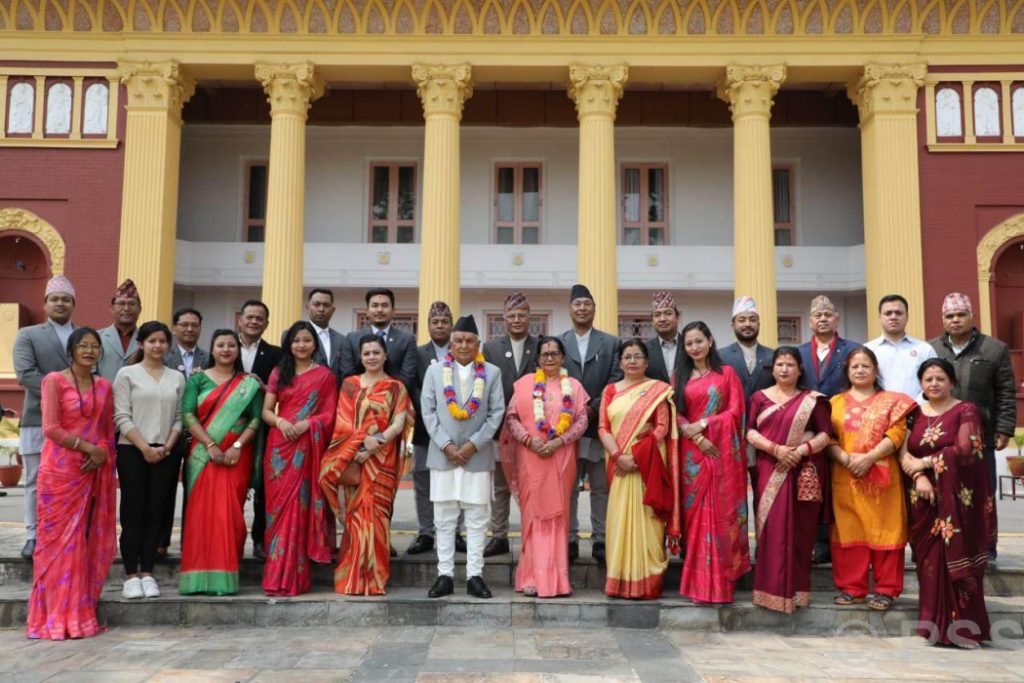 कुमारी घरका तर्फबाट राष्ट्रपति पौडेललाई बधाई, प्रसाद पनि दिइयो