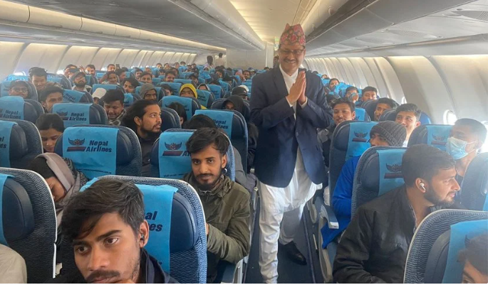 इजरायलबाट २५३ विद्यार्थीको उद्धार भएर नेपाल ल्याइन्दै