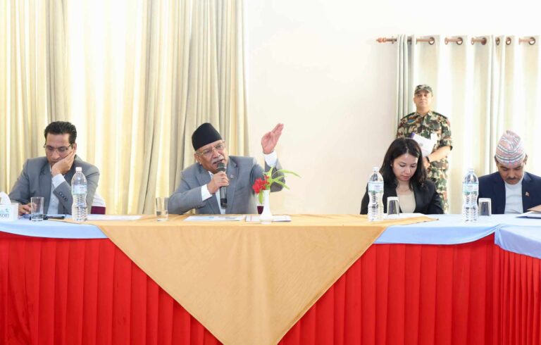 सुनकोशी मरिन डाइभर्सनको बाँकी काम समयमै सम्पन्न होस् : प्रधानमन्त्री