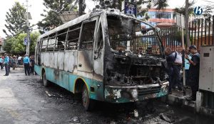 त्रिपुरेश्वरमा बस आगलागीमा जलेका चालकको मृत्यु